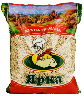 Крупа гречана непропарена Ярка 1 кг